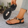 thumbnail image 2 of ShiShine Women's Flat Sandals Summer T-StrapThong Bohemian Casual Comfortable Dressy Sandals for Women, 2 of 9