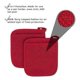 thumbnail image 2 of 4 pcs cotton fabric pot holders, potholder rings, gloves, potholders, kitchen pads, pocket tools, potted plants, 2 of 4