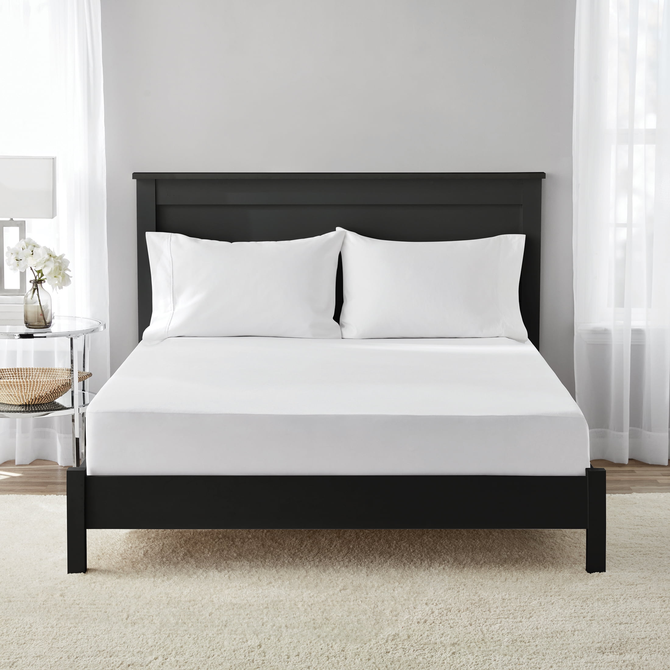 Mainstays Soft Terry Waterproof Fitted Mattress Protector, Twin