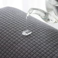 thumbnail image 3 of Nvzi Fundas para reposabrazos, antideslizantes, impermeables, para muebles, fundas para sillones, para sofás reclinables, juego de 2 (gris claro), 3 of 5