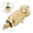 thumbnail image 4 of 10Pcs Brass Misting Nozzle Spray Head Patio Outdoor Misting Cooling System, 4 of 9