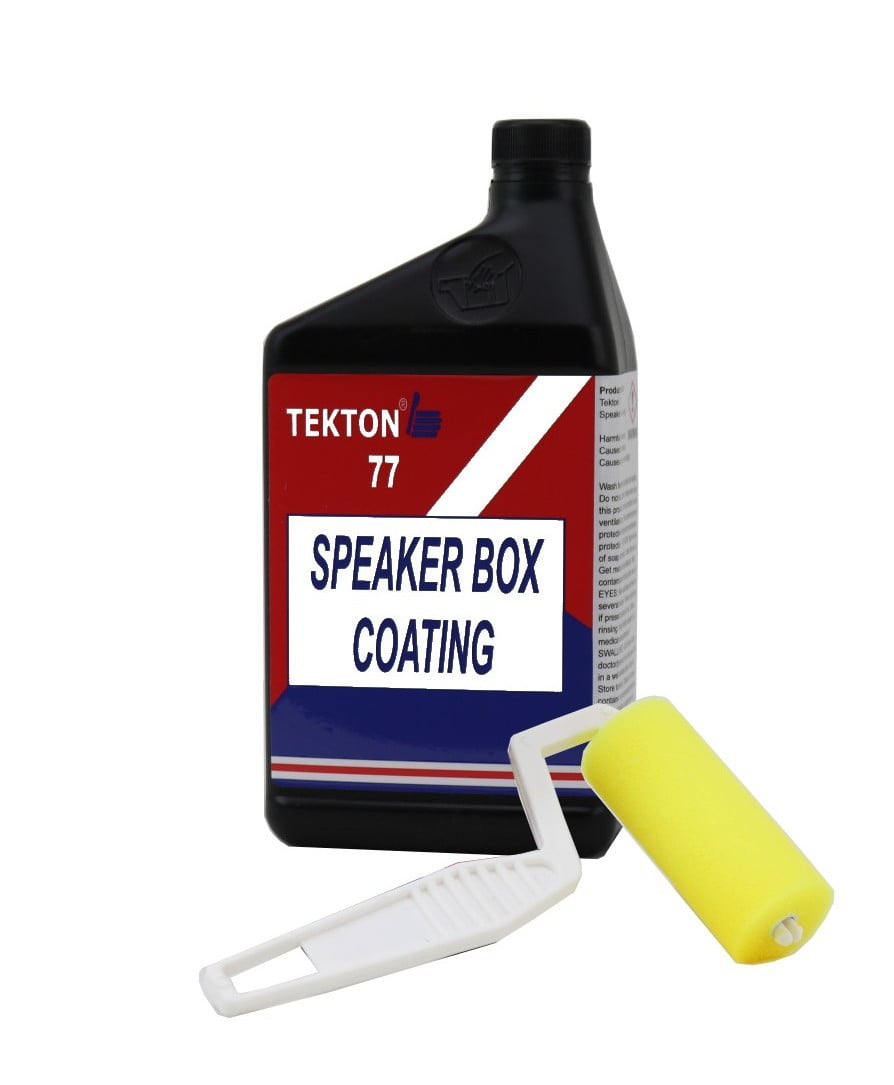 TEKTON 77 Speaker Box Coating Paint 1 Quart with 1 Roller