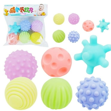 Tunhigl Baby Toy Puzzle Tactile Multi-Texture Hand-Catch Ball Baby Training Soft Ball
