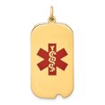 thumbnail image 1 of Pendentif en Or Jaune 14K pour Bijoux Médicaux, 1 of 2