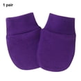thumbnail image 4 of Guantes Qarigey para bebés Sensación cómoda Fácil de usar guantes para recién nacidos accesorios regalos morado oscuro, 4 of 6