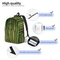thumbnail image 3 of Yiaed Green Bamboo Fence1 Print Laptop Backpack Travel Canvas Backpack Vintage Aesthetic Backpack for School Knapsack Plain Backpack Backpack for School-Medium, 3 of 5