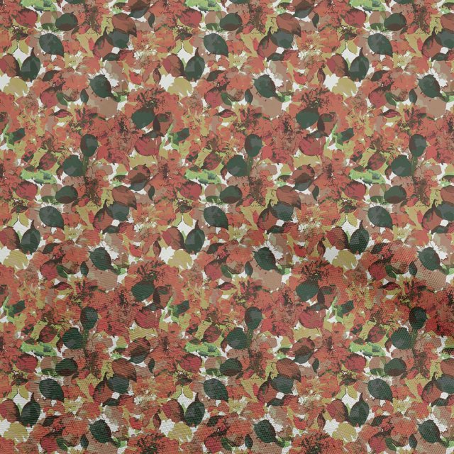 oneOone Rayon Red Fabric Abstract Floral Sewing Material Print Fabric By The Yard 56 Inch Wide-3ra