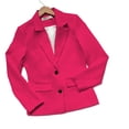 thumbnail image 2 of Saco Entallado de Mujer Elegante y Versátil Rojo Grande, 2 of 4