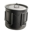thumbnail image 2 of Almencla Titanium Pot Backpacking Bottle Drinking Pot Portable Camping Tea Coffee Mug for 500ML, 2 of 8