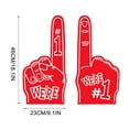 thumbnail image 4 of Giant Foam Finger We're Number 1 Foam Hand 18 Inch Football Baseball Foam Fingers Fan Cheerleading for Sports Celebration Pom Poms Noise Maker for Sporting Events Games, 4 of 5