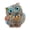 C, variant on 3" Cute Mini Natural Owl Carving, Rainbow Shell Owl Statue Carved, Gemstone Birds Figurine Decor, Healing Animals Home Decor, Gifts For Friends