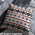 thumbnail image 2 of Homewish Cute Christmas Snowfalke Fabric by the Yard 1 Yard,Boho Geometric Pattern Home Decor Fabric by the Yard,White Red Black Sewing Fabric For Girls Kids,Ultra Soft Home Decor, 2 of 6