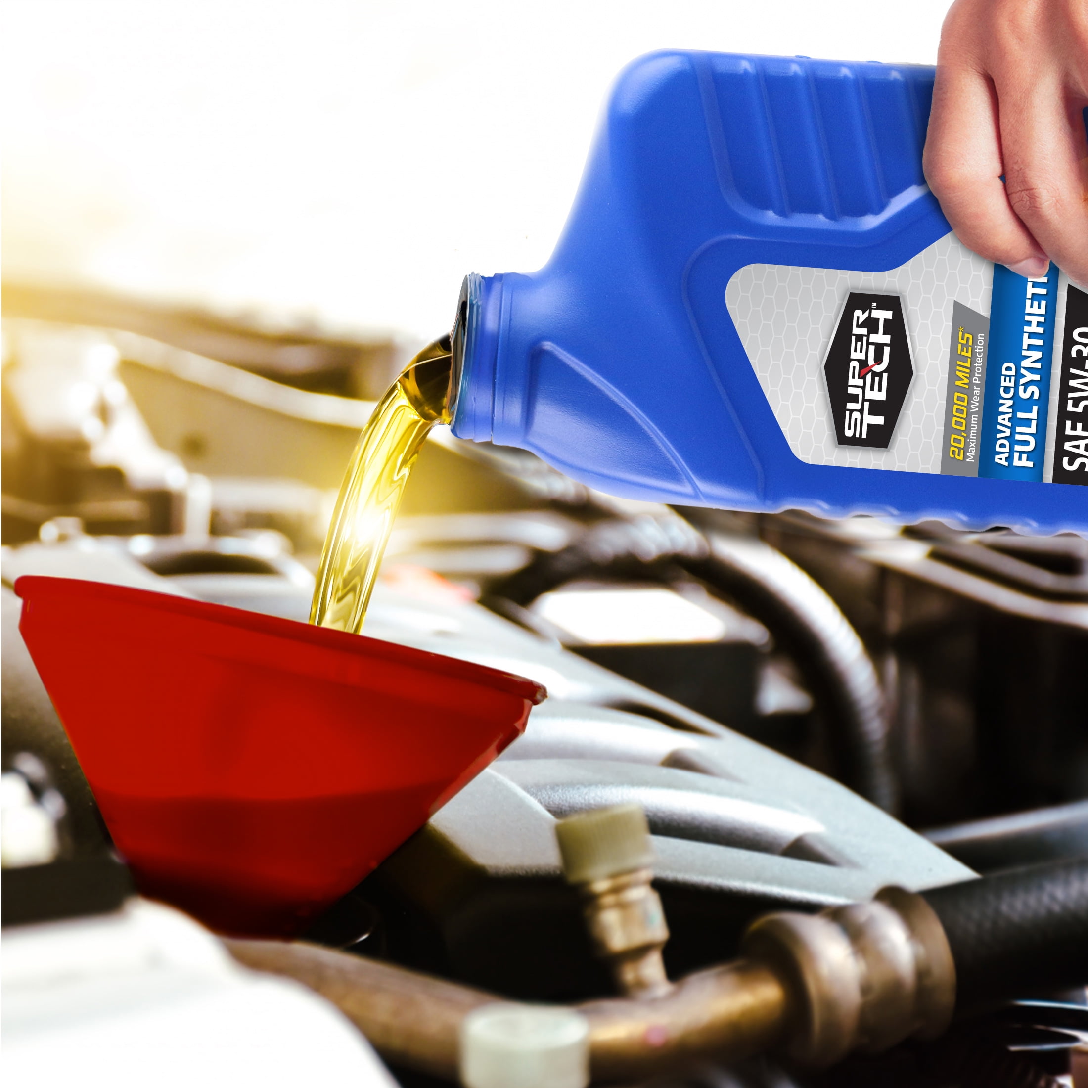 (4 pack) Super Tech Advanced Full Synthetic Motor Oil SAE 5W-30, 1 Quart