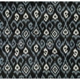 thumbnail image 4 of oneOone Organic Cotton Poplin Twill Fabric Ogee & Paisley Ikat Printed Fabric 1 Yard 42 Inch Wide, 4 of 4