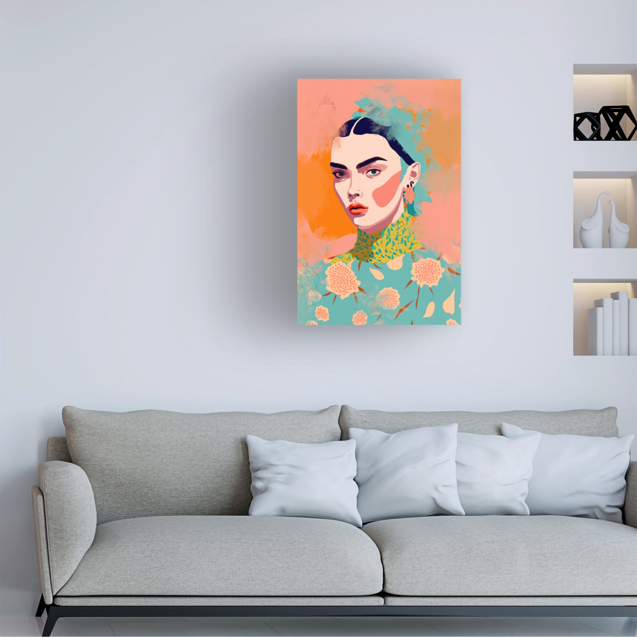 Canvas Wall Art - Treechild 'Fashion Moments' Wall Art for Living Room, Bedroom, or Office D?cor by Trademark Fine Art - 30 x 47 Inches