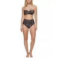 thumbnail image 5 of Calvin Klein Women's Printed Underwire Balconette Bikini Top Swimsuit Gray Multi  Size X-Large, 5 of 5