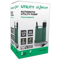 Zoeller 4012675 0.3 HP 2400 GPH Thermoplastic Electronic Switch Bottom AC Submersible Utility Pump