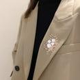 thumbnail image 4 of Joernso Women Fashion Brooch Pin Shiny Rhinestone Inlay Faux Pearl Brooch Elegant Alloy Badge Handbag Sweater Suit Shawl Decoration Clothing Accessories Party Wedding Jewelry Gift, 4 of 7