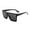 Black, variant on Summer Fashion Glasses Sunglasses Oversized Square Flat Single Lens Shading