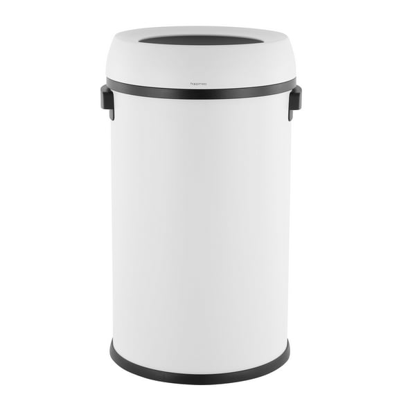 happimess Chuck Kitchen/Office 17.2-Gallon Open-Top Trash Can, Cotton White, HPM1015B