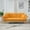 Yellow + Cotton + Foam + Foam + 2 Seat, variant on [Luckynote]70.1 "futon sofa bed, convertible double sofa bed with folding armrests for living rooms and small Spaces