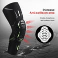 thumbnail image 4 of PENGXIANG 2pcs Knee Pads EVA Padded Crashproof Long Leg Sleeve Compression Knee Braces Youth & Adult - Basketball Football Volleyball, 4 of 7