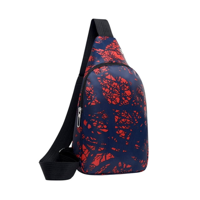Mens Large Capacity Chest Bag Multi-function Sports Shoulder Messenger Bag Multi Pocket Leisure Outdoor Durability Chest Backpack