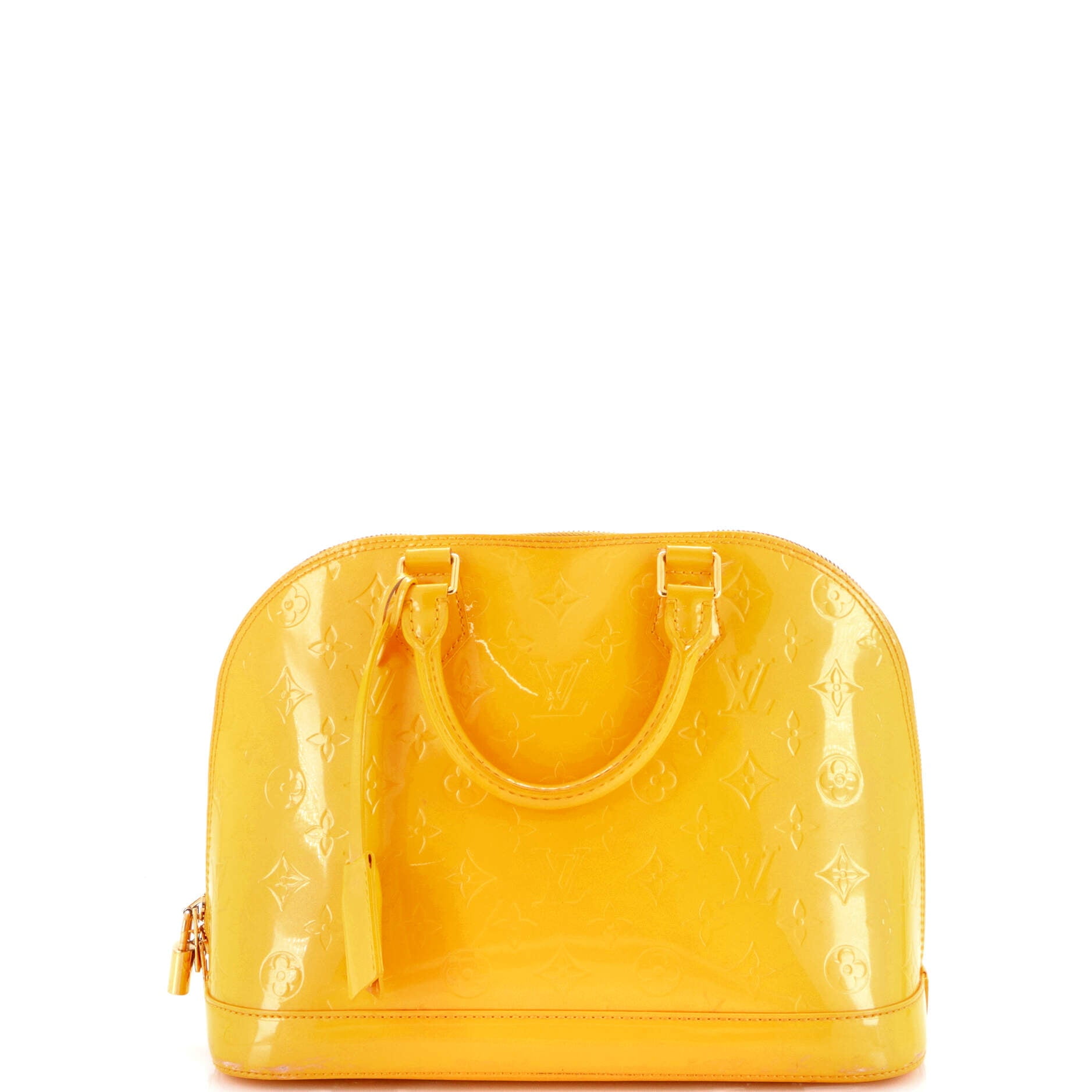 Pre-Owned Louis Vuitton Alma Handbag Monogram Vernis PM By Rebag