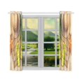 thumbnail image 3 of BSDHOME Summer Holiday Hat Flip Flops Shells And Starfis Window Curtain Kitchen Curtain 26x39 inches (Two Piece), 3 of 3