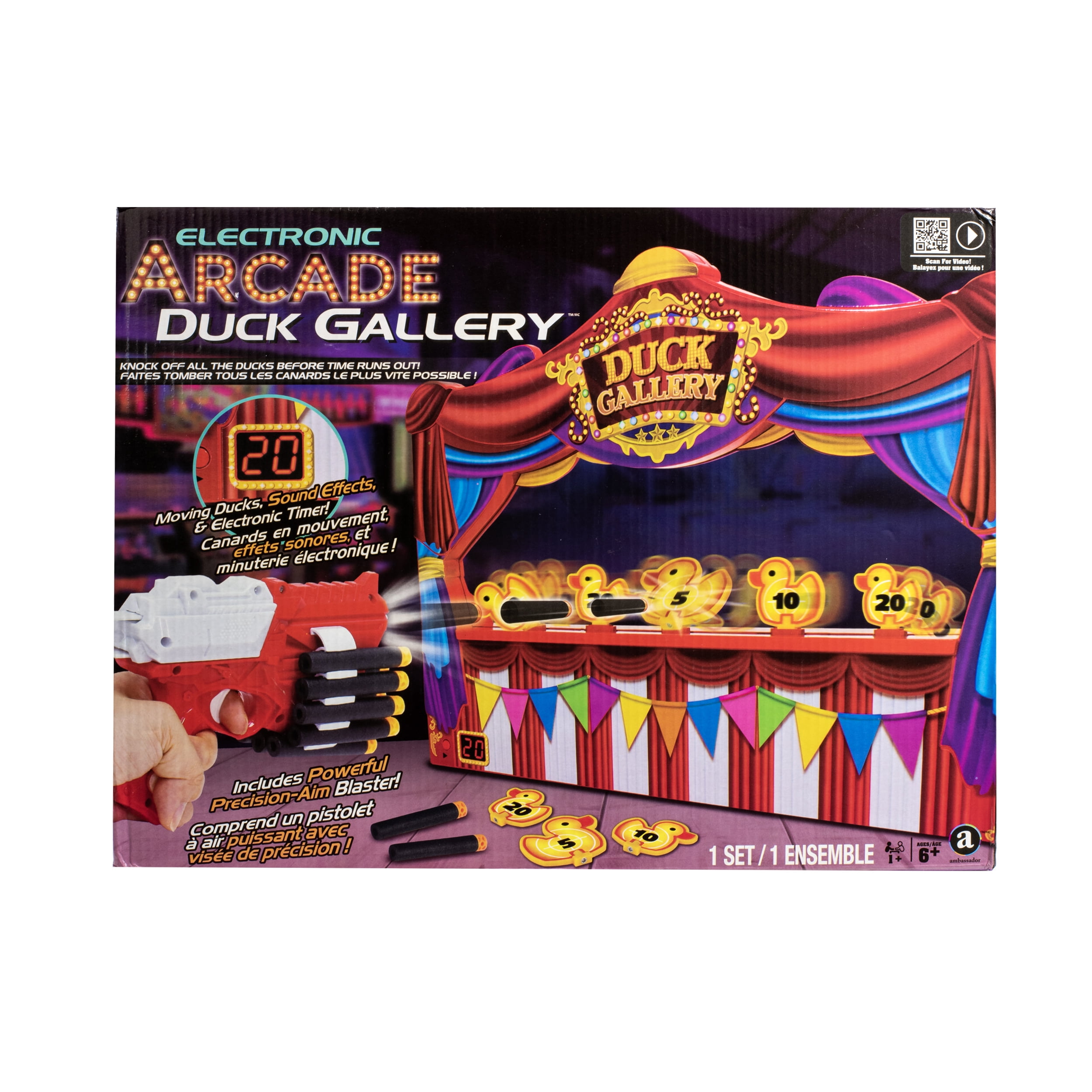 Merchant Ambassador Electronic Arcade Multi Color Duck Shooting