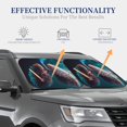 thumbnail image 4 of Fotbe Abstract Botanical Heart 2-Piece Car Windshield Sun Shade | Sun Blocker for Car Windshield | Foldable Automotive Interior Accessories for Sun Protection-Medium, 4 of 7
