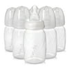 Evenflo Feeding Premium Proflo Vented Plus Polypropylene Baby, Newborn and Infant Bottles - Helps Reduce Colic - Clear, 4 Ounce (Pack of 6)