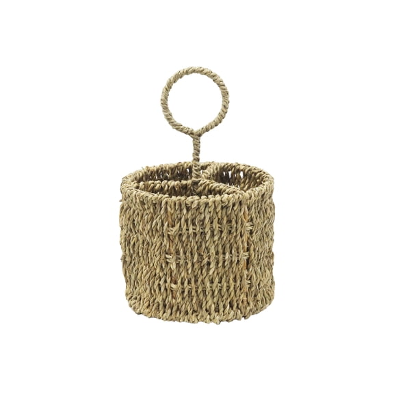 Celebrate It Round Woven Divided Basket , Summer Home Decor
