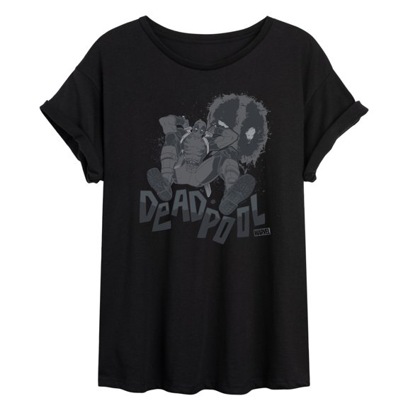 Marvel - Deadpool Monochrome Women's Relaxed Fit T-Shirt