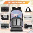 thumbnail image 3 of KUIFORTI Blue Axolotl School Bag with Lunch Bag, 4 Piece Kids Backpack Set for Teens Elementary Middle School, Fashion Boys Girls Bookbag with Pencil Pouch Water Bottle Sleeve Back to School Supplies, 3 of 7
