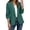 Army Green, variant on Women's Dressy 3/4 Sleeve Blazer Jacket Shawl Collar One Button Ruched Cuffs with Pockets Work Office Business Casual Suit Coat, Brown, XXL