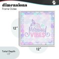 thumbnail image 4 of Stupell Industries Coastal Pastel Mermaid Vibes White Framed Giclee Art, 12 x 12, by Kim Allen, 4 of 8