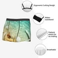 thumbnail image 3 of Yiaed Starfish And Seashell On The Beach Print Men's Soft Cotton Boxer Shorts Breathable Boxers Underwear Moisture-Wicking Underwear Stretch Boxer Briefs for Man-XX-Large, 3 of 5