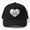 Black, variant on I Love Jesus Baseball Hat, Gold Heart Christian Faith Graphic Design, Classic Everyday Cap