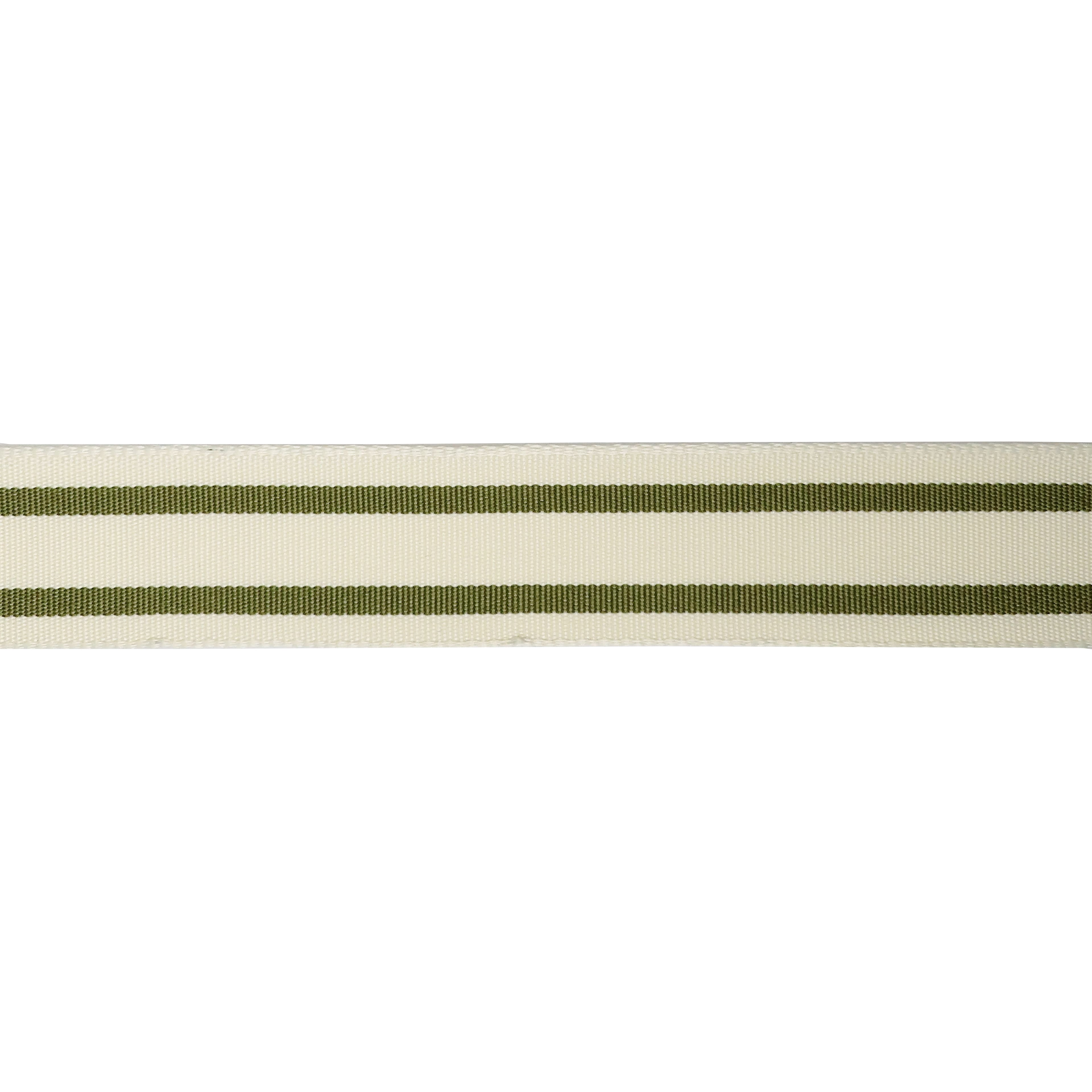 1.5" x 3yd. Olive Wired Ticking Stripe Ribbon by Celebrate It – Woven Selvage Edge - Ideal for Wreaths - Gift Wrapping & Seasonal Decor - 12 Pack
