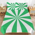 thumbnail image 6 of 3 Pcs Soft Bedding Set, Includes 1 Duvet Cover with Zipper And 2 Pillow Shams,Sage Green And White Sunburst Full(79"×90"), 6 of 8