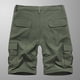 thumbnail image 5 of pstuiky Pantalones cortos de gimnasio, Pantalones cortos cargo casuales para hombre, con bolsillos con botones y cremallera, cintura elástica Pantalones cortos de baloncesto, 5 of 5