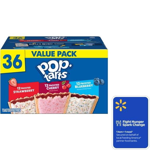 Pop-Tarts Variety Pack Toaster Pastries, Snacks Value Pack, 3.8 lb (36 Count)