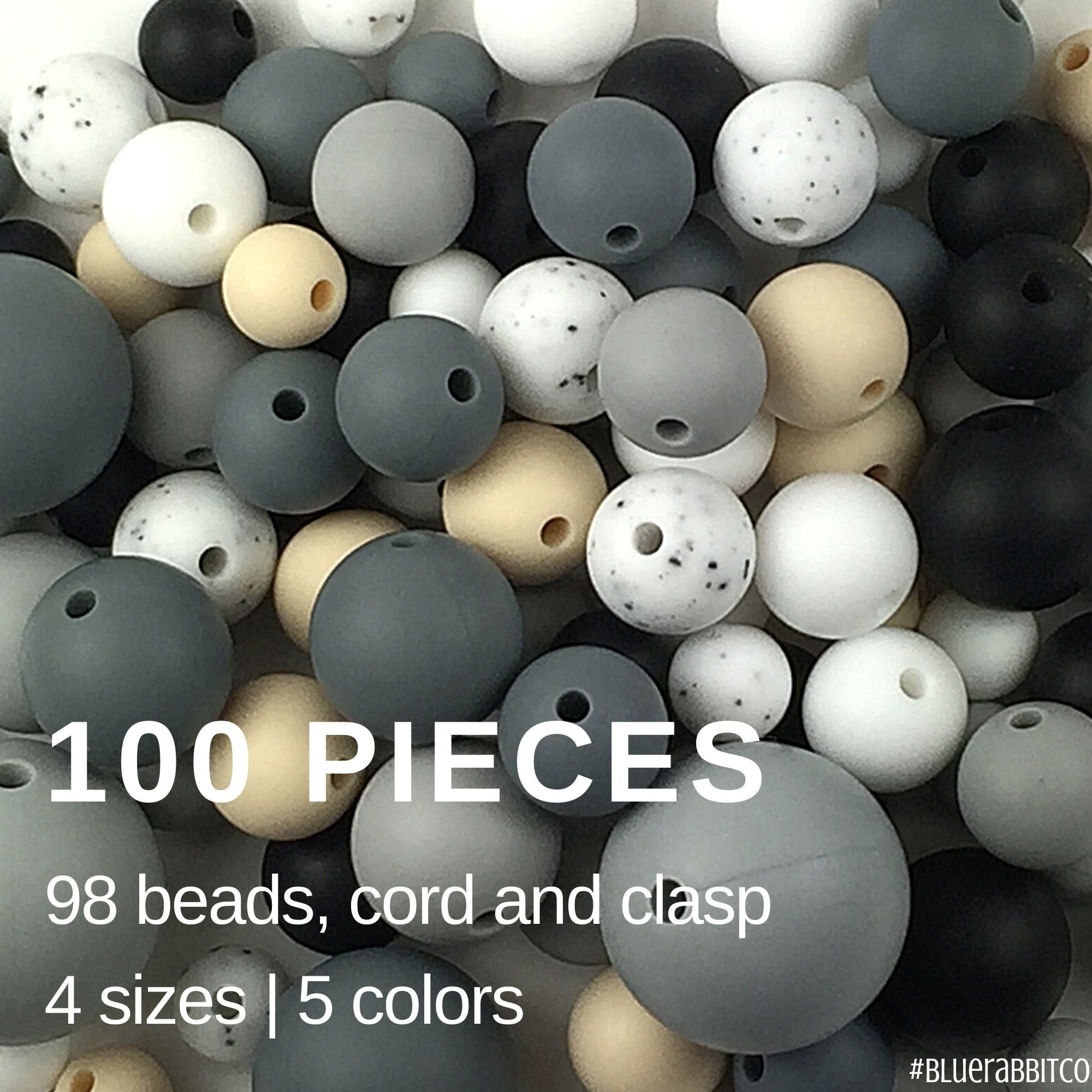 Round Silicone Beads Balls DIY Beaded Teacher Keychain Gifts Jewelry Making 15MM