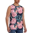 thumbnail image 2 of Balery Rose Flowers Camisetas sin mangas para hombre, absorbe la humedad y protege contra el mal olor.-Large, 2 of 7