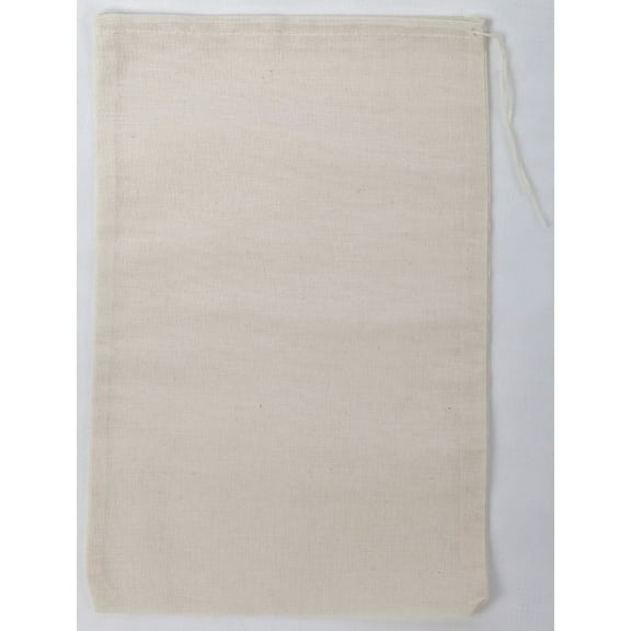 Cotton Muslin Bags, Pack of 10, 7.75 x 11.75 inches