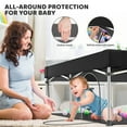 thumbnail image 3 of babyeap Foldable Baby Playpen,Playpens for Babies and Toddlers with Storage Bag,Indoor & Outdoor Baby Fence Play Pen Area,Black, 3 of 7