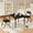 Black, variant on COZONY 3 Piece Kids Folding Table and Chair Set, Pu Soft Cushion, Portable Table and Chair Set for Playing, Reading, Eating, Beige