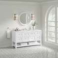 thumbnail image 4 of James Martin Vanities 330-V60S-LNO-3WZ Breckenridge 60" Free Standing Single Basin Poplar, 4 of 7