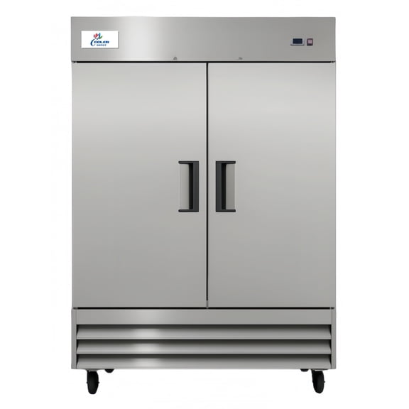 NSF 54'' Reach In Refrigerator 47Cu.ft. Commercial 2-Door Upright Refrigerator in Stainless Steel